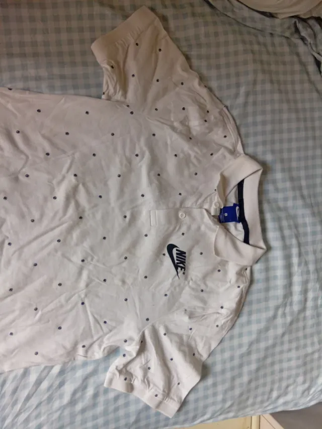 Polo Nike Blanco Talla S