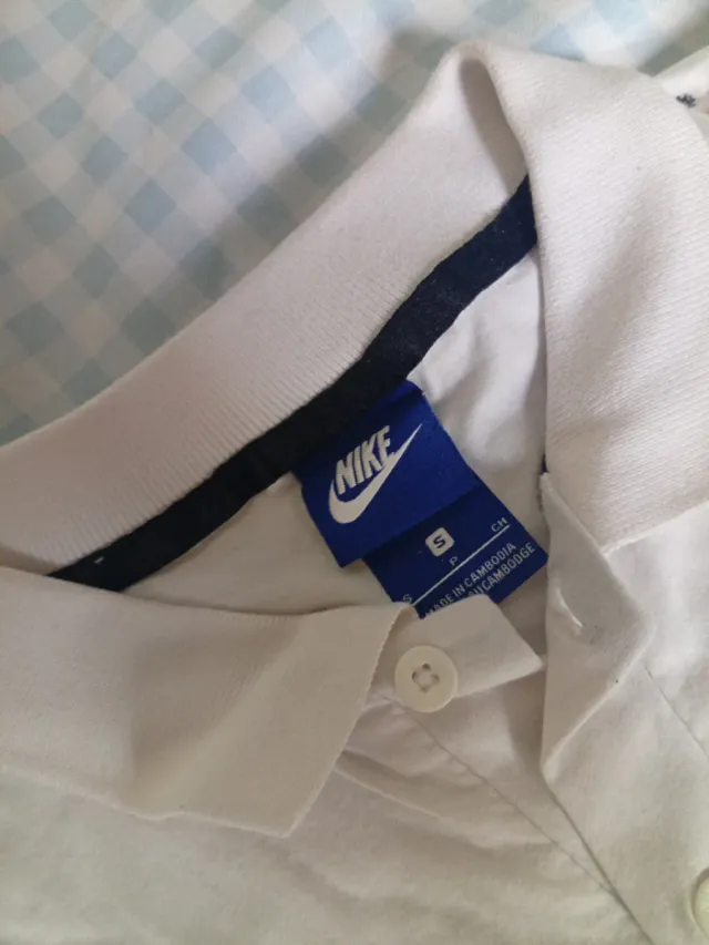 Polo Nike Blanco Talla S