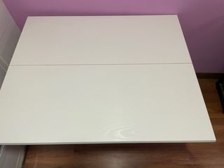 Mesa de cocina de libro blanca