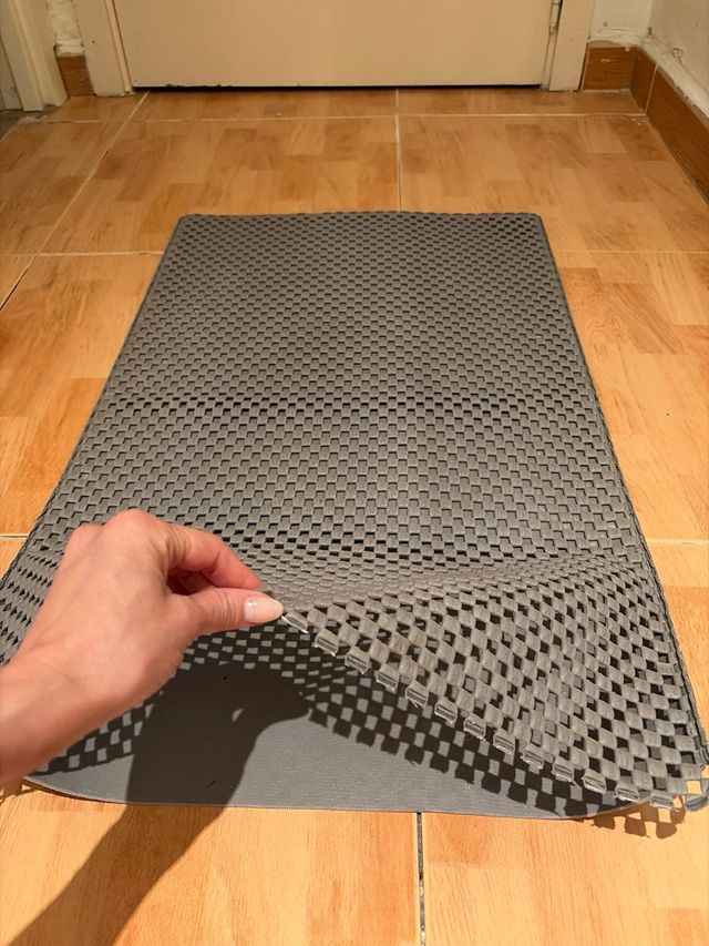 Alfombrilla para arenero de gato