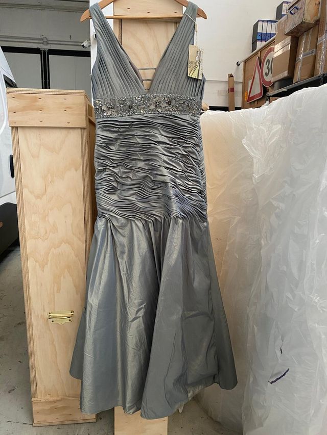 Abito elegante donna grigio