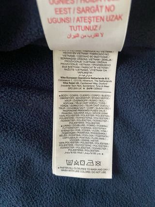 Giacca Nike Windbreaker Blu/Navy con Cappuccio