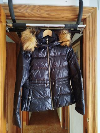 Chaqueta acolchada mujer negra