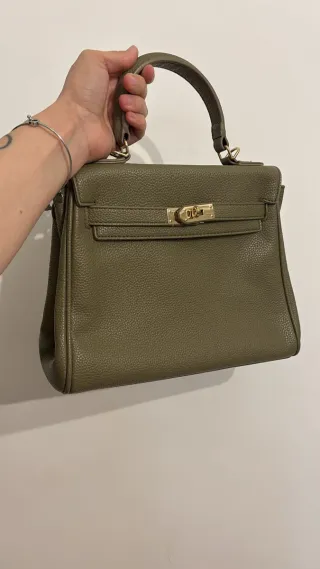Borsa morbida color verde oliva