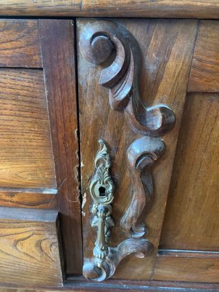 Vitrina Antigua Madera y Cristal Vintage