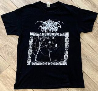 Y2K vintage black metal Darkthrone 2 camisetas L