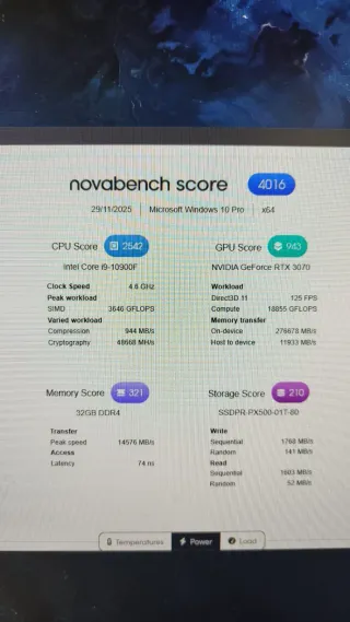 PC Gaming • i9-10900F RTX 3070 32 GB RAM 1TB SSD