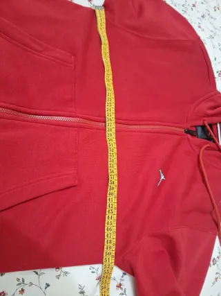 Sudadera Jordan Roja con Cremallera