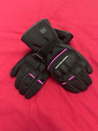 Guantes XS Moto VQUATTRO DESIGN Mujer Negro/Rosa