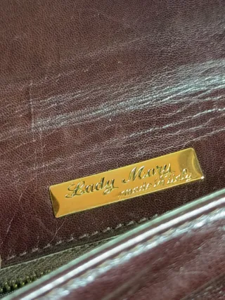 Borsa a tracolla in pelle marrone