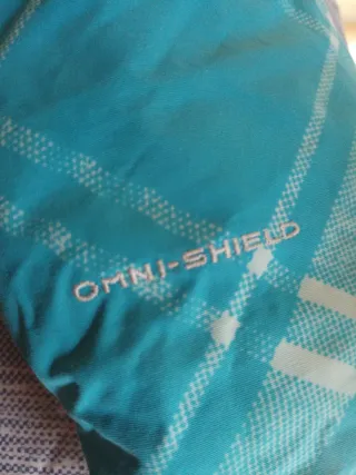 Anorak Columbia Invierno Turquesa Blanco Amarillo