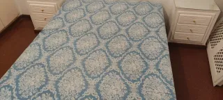 Colchón y somier de tela