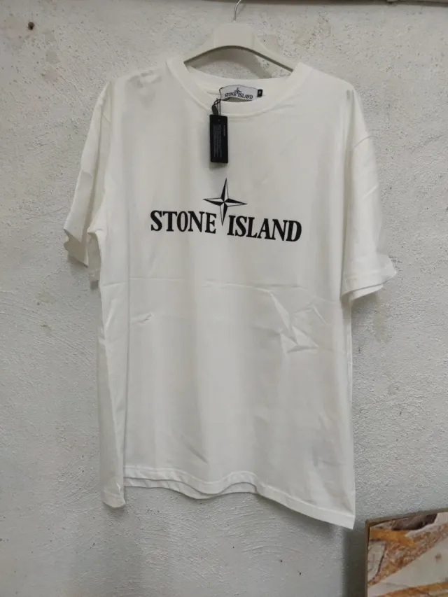 Camiseta Stone Island Blanca Talla M