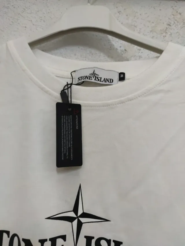 Camiseta Stone Island Blanca Talla M
