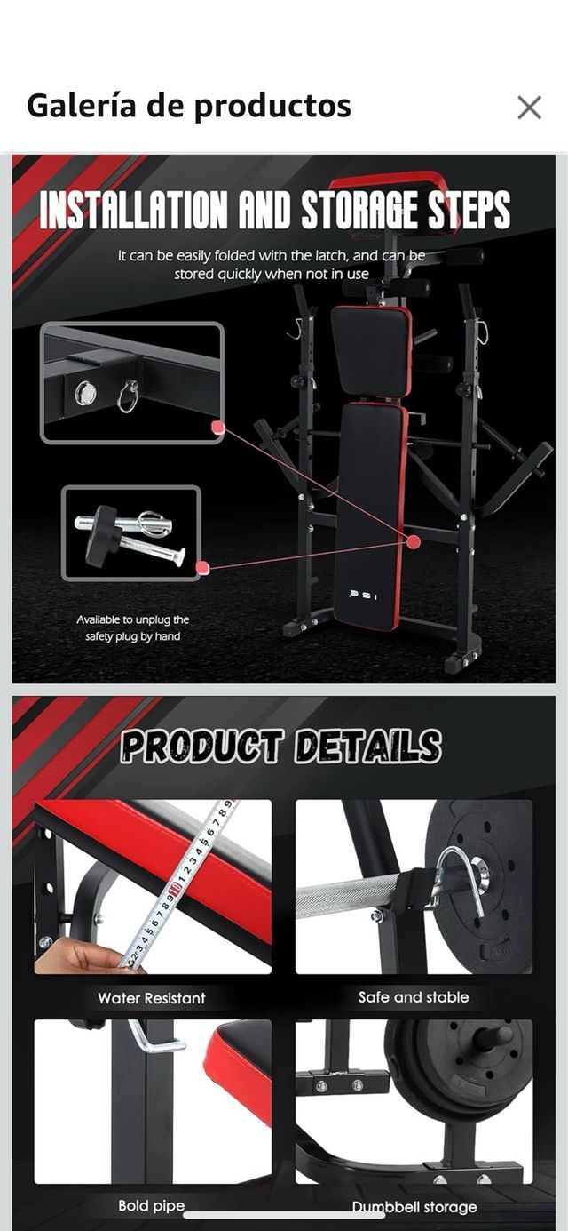 Banco de pesas DUMBBELL BENCH