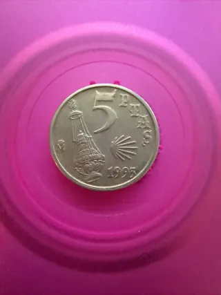 Moneda 5 Pesetas 1993 Jacobeo CON ERROR