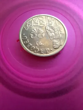 Moneda 5 Pesetas 1993 Jacobeo CON ERROR