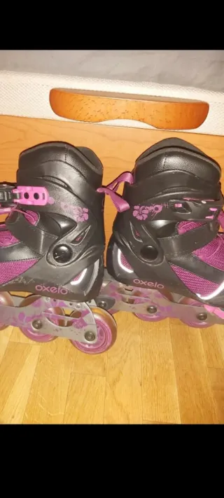 Patines Oxelo Extensibles T. 34-37 + Protecciones