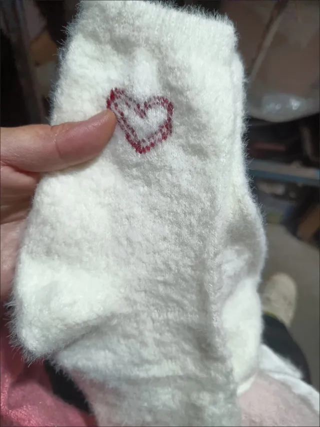 Calcetines de corazón talla única