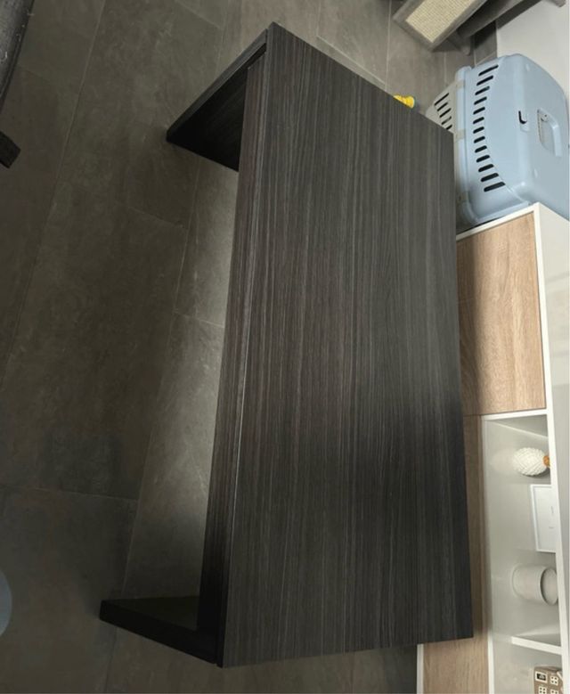 Mesa abatible madera y metal