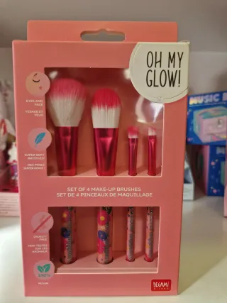 Set 4 pennelli trucco Legami Oh My Glow!