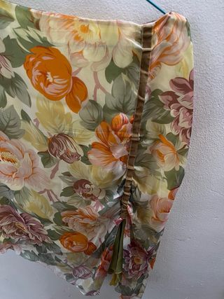 Falda floral vintage talla única