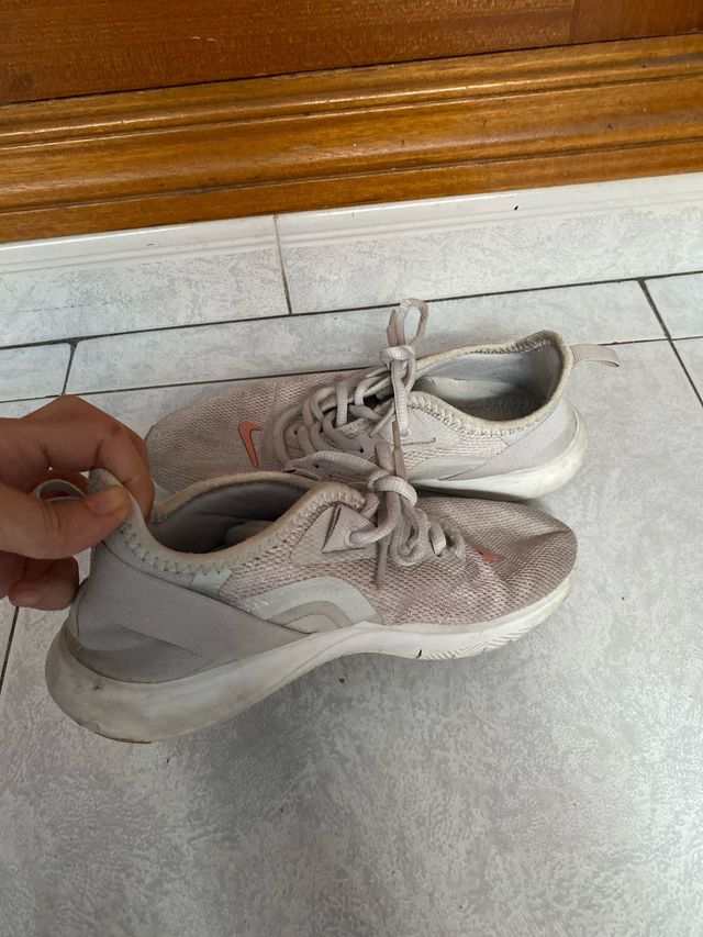 Nike Flex Talla 36.5 Beige/Rosa