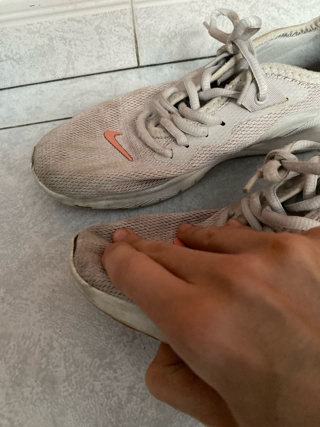 Nike Flex Talla 36.5 Beige/Rosa