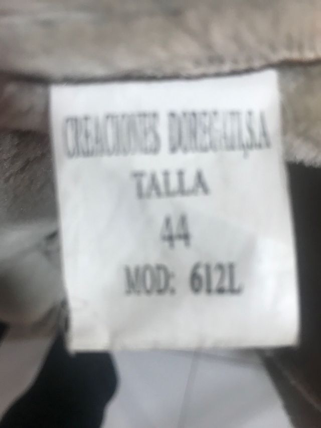 Abrigo Polipiel Marrón con Forro talla 44