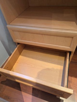 Escritorio de madera color beige/marrón