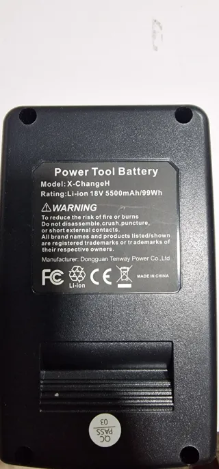 Batería 18V Li-ion 5.5Ah X-ChangeH