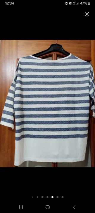 Top Pertegaz Rayas Azul Blanco