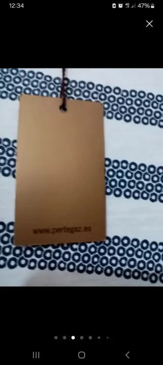 Top Pertegaz Rayas Azul Blanco