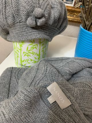 Nanos Conjunto Gorro Boina y Bufanda Niña