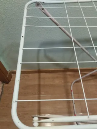 Tendedero plegable blanco