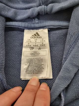 Sudadera Adidas Capucha Talla S