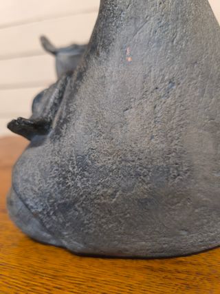 Escultura cerámica terracota madre e hijo