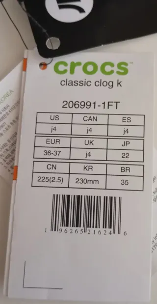 Crocs Classic Clog tg 36/37 Grigie