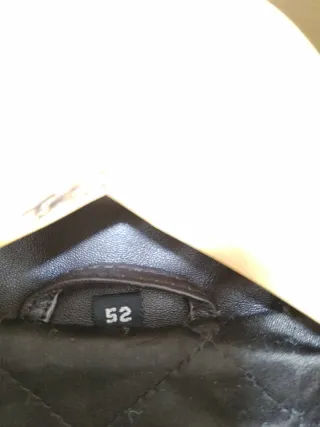 Chaqueta de piel F&Co marrón