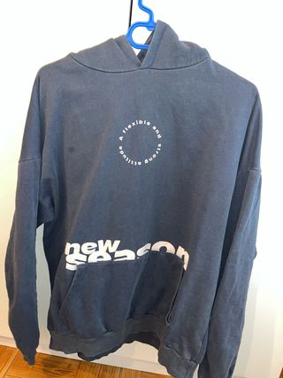 Sudadera Pull&Bear azul/gris