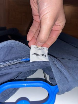 Sudadera Pull&Bear azul/gris