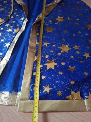 Disfraz Mago/Bruja: Capa y Gorro Estrellas