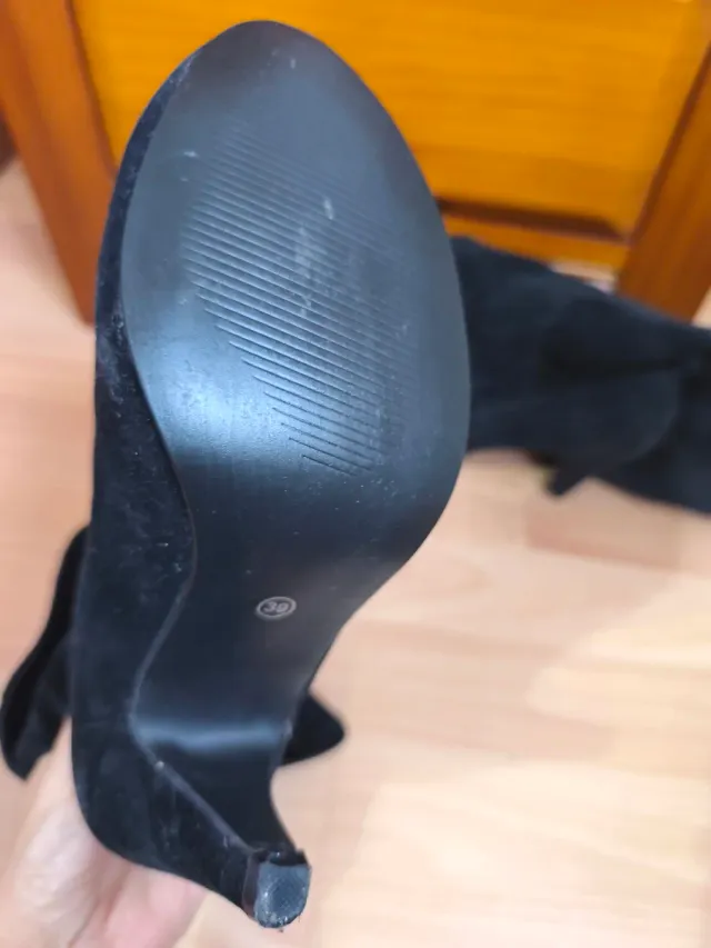 Botas de tacón negras