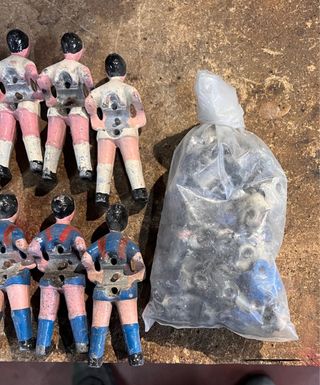 Muñecos futbolín mod delgado barsa-Madrid