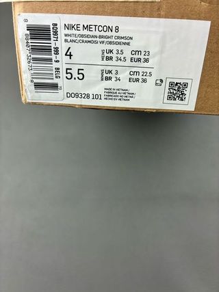 Nike Metcon 8 EU 36 Rosso Bianco Blu