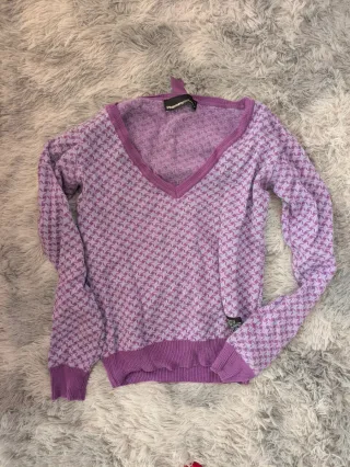 Jersey morado estampado