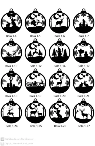 Bolas de Natal Personalizadas em Madeira