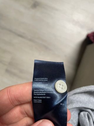 Polo Tommy Hilfiger Custom Fit S Grigio/Blu