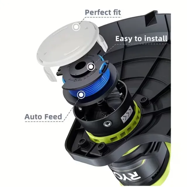 Bobinas Cortacésped o desbrozadora 9uds + 2 Tapas