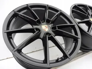 Llantas Porsche 992 20 21 Negro Brillante